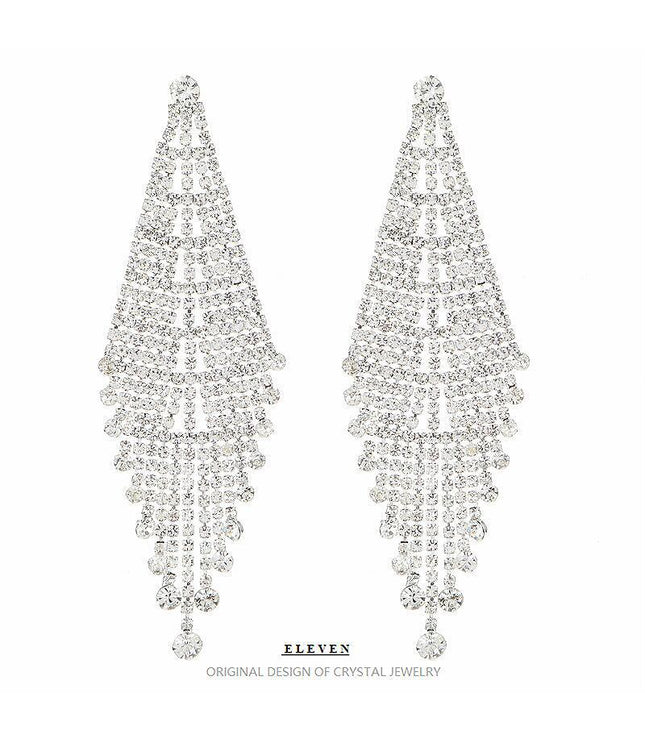 Personality Exaggerating Tassel Earrings Women