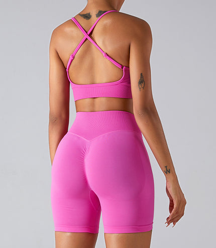 Women's Seamless Beauty Back Exercise Yoga Clothes