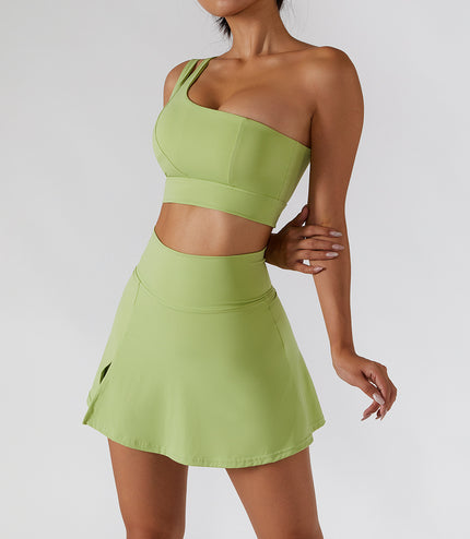 Women's European And American Oblique Shoulder Bra Quick-drying Beauty Back Exercise Suit
