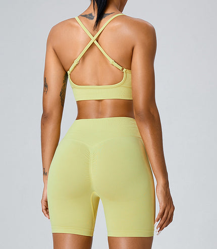 Women's Seamless Beauty Back Exercise Yoga Clothes