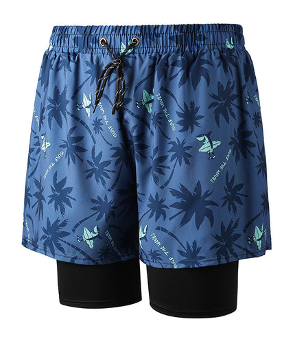 Anti-embarrassment Men's Swimming Trunks