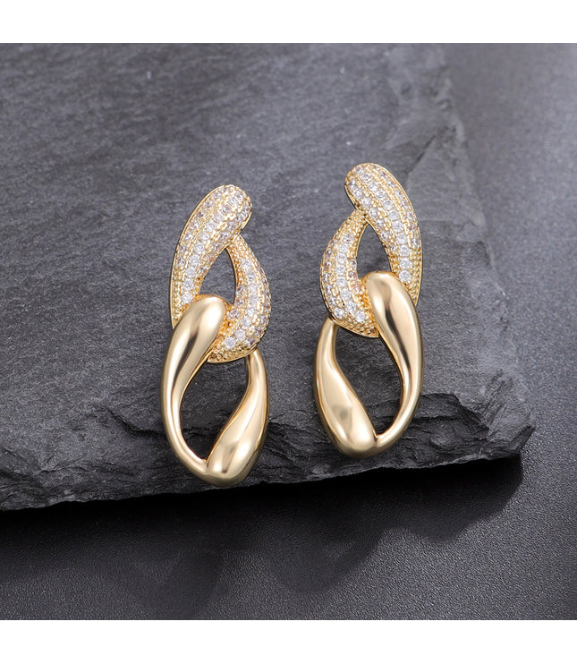 Retro Personality And Minimalism Chain Earrings