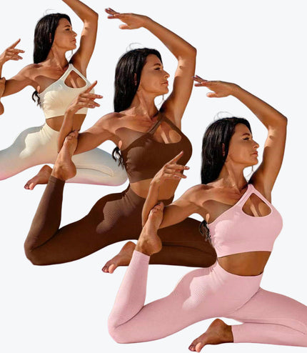Thread Seamless Yoga Clothes Bra Set Women