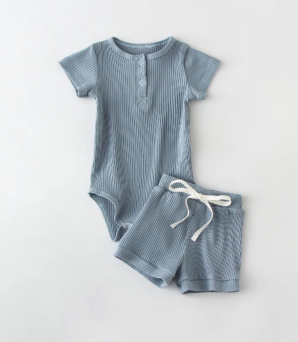 New Fashion Summer Round Neck Short Sleeves Blouse And Pants