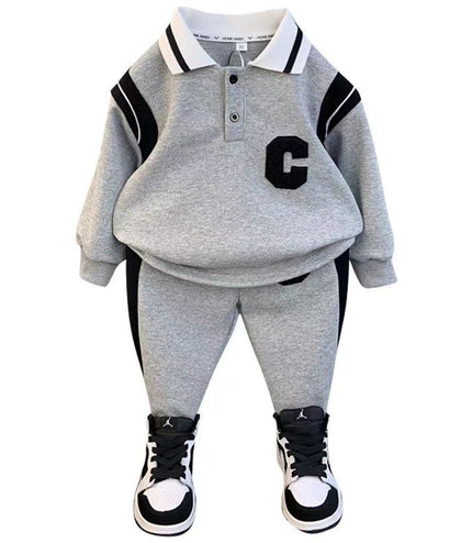 Boys' And Kids' Autumn Sports Two-piece Set