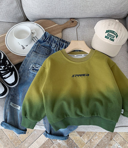 Fashionable All-match Letter Sweater For Boys And Girls