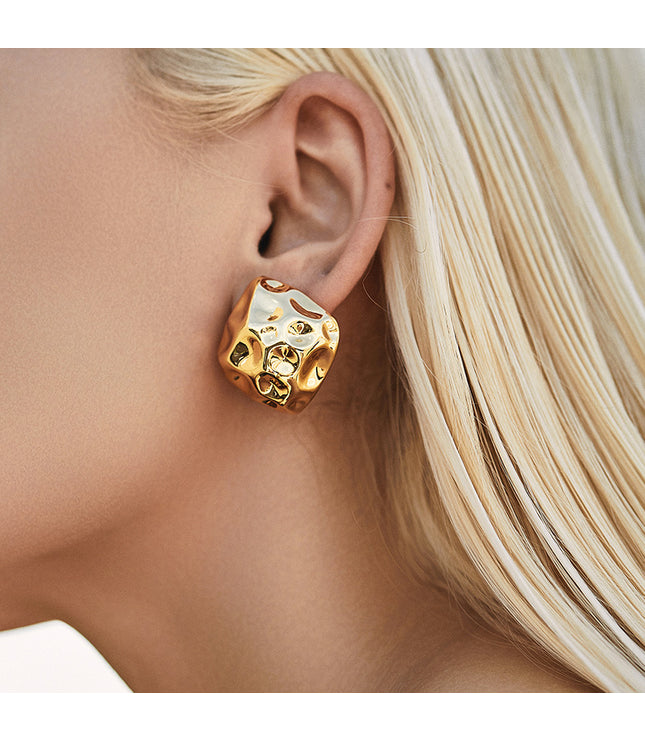 Female Retro Irregular Personality Design Earrings