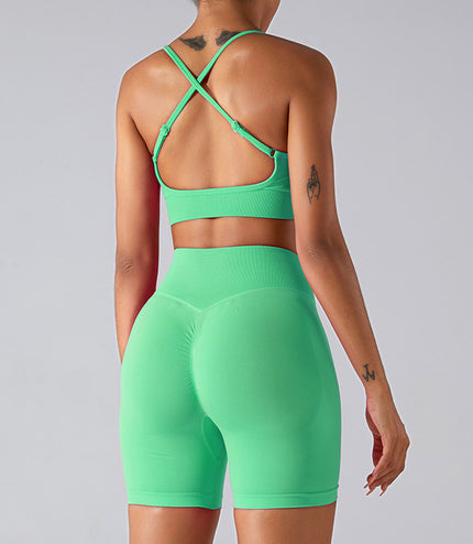 Women's Seamless Beauty Back Exercise Yoga Clothes