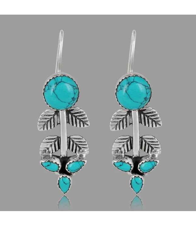 Fashion Turquoise Retro Personalized Earrings