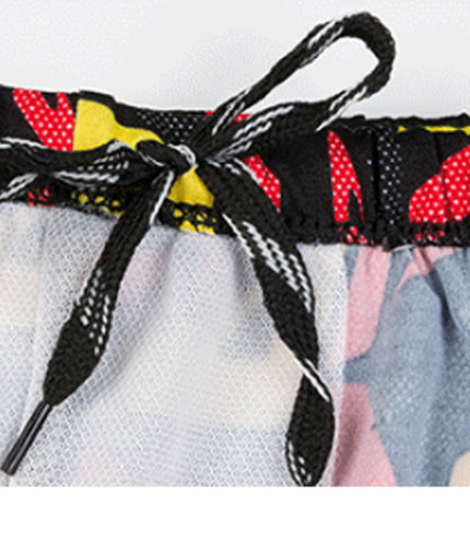 Printed Adult Swimming Trunks Men's Plus Size Boxer Beach Shorts