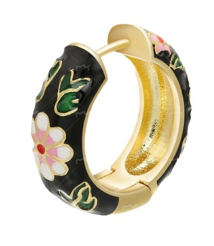 Retro Fashion Enamel Earrings Personality