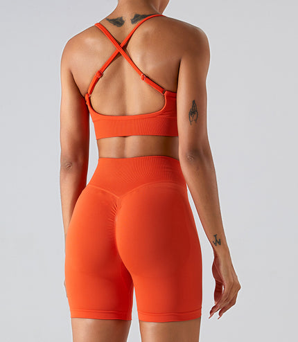 Women's Seamless Beauty Back Exercise Yoga Clothes
