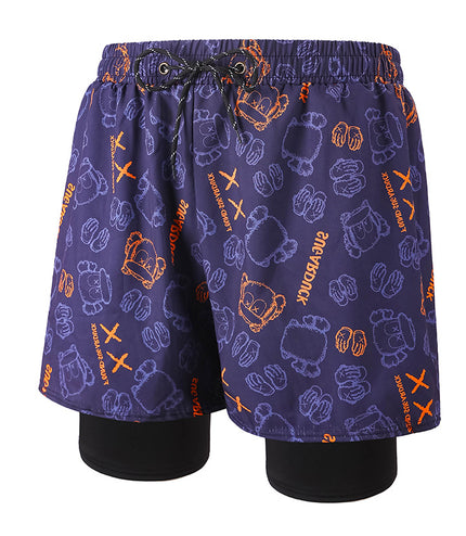 Anti-embarrassment Men's Swimming Trunks