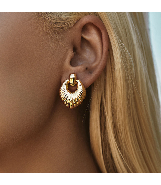 Female Retro Irregular Personality Design Earrings