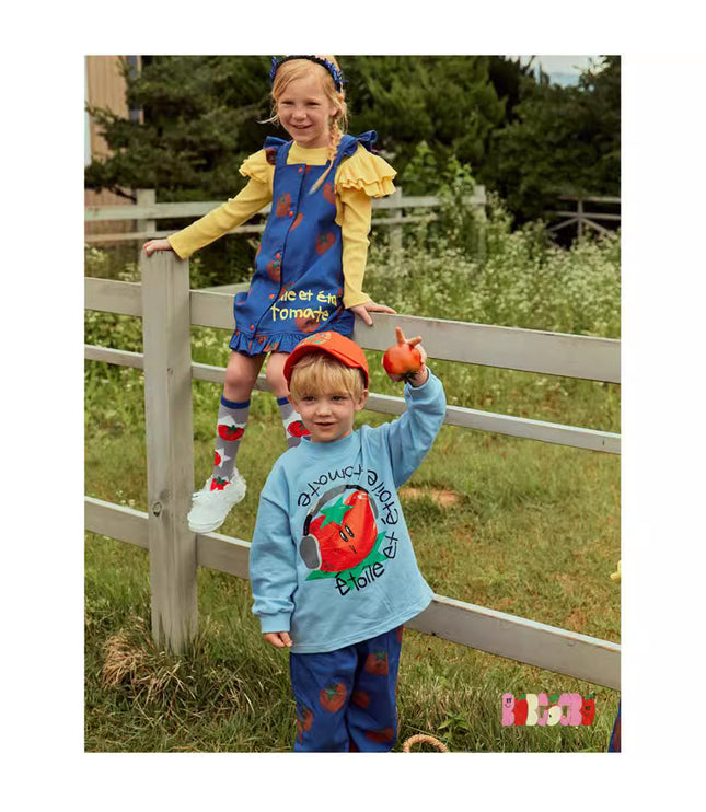 Children's Casual Loose Cartoon English Long Sleeve