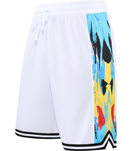 Loose Overknee Five-point Beach Workout Training Middle Pants