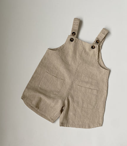 Boys And Girls Retro Artistic Suspender Pants