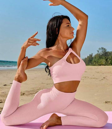 Thread Seamless Yoga Clothes Bra Set Women