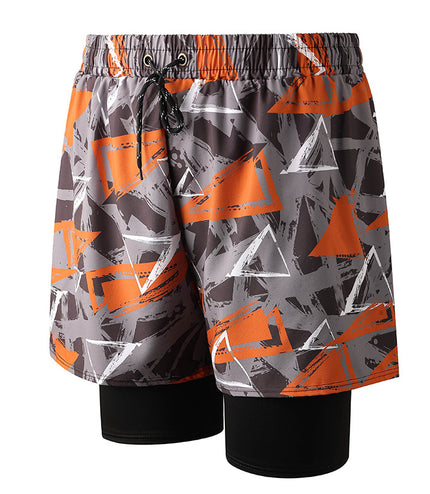 Anti-embarrassment Men's Swimming Trunks