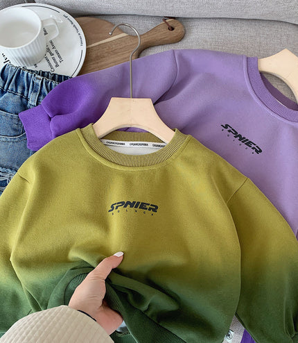 Fashionable All-match Letter Sweater For Boys And Girls