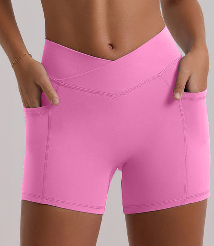 High Waist Hip Lift Outdoor Fitness Shorts Yoga Clothes Suit