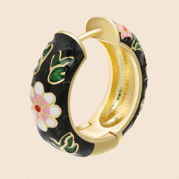 Retro Fashion Enamel Earrings Personality