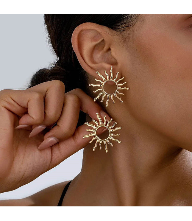 High Profile Retro Fashion SUNFLOWER Earrings For Women