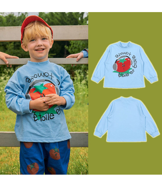 Children's Casual Loose Cartoon English Long Sleeve