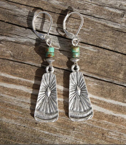 Bohemian Turquoise Earrings Retro Ethnic
