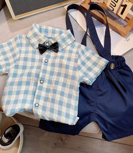 Children's Suit Summer Short-sleeved Overalls