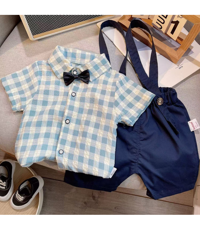 Children's Suit Summer Short-sleeved Overalls