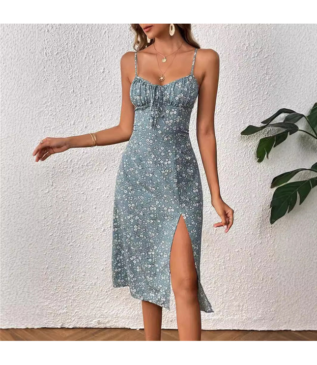 Fashion Women's Wear Backless Slit Dress