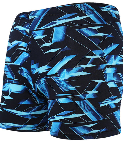 Printed Adult Swimming Trunks Men's Plus Size Boxer Beach Shorts