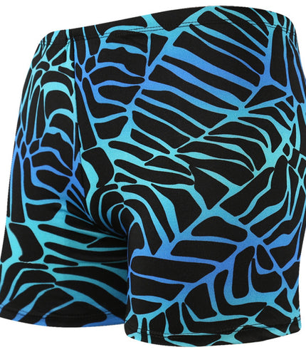 Printed Adult Swimming Trunks Men's Plus Size Boxer Beach Shorts