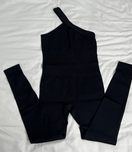 New One Shoulder Sports Jumpsuit For Women