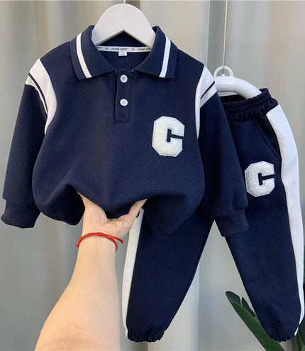 Boys' And Kids' Autumn Sports Two-piece Set
