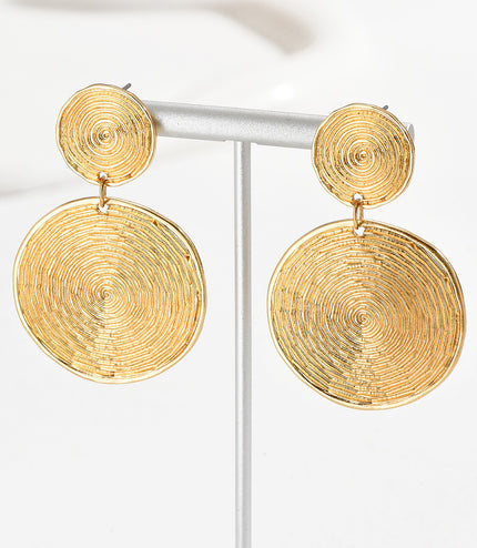 Retro Round Earrings Temperament