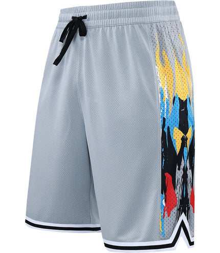Loose Overknee Five-point Beach Workout Training Middle Pants