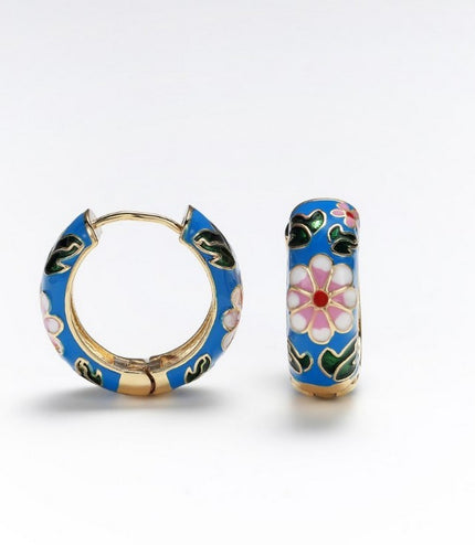 Retro Fashion Enamel Earrings Personality