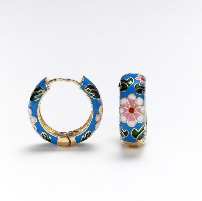 Retro Fashion Enamel Earrings Personality