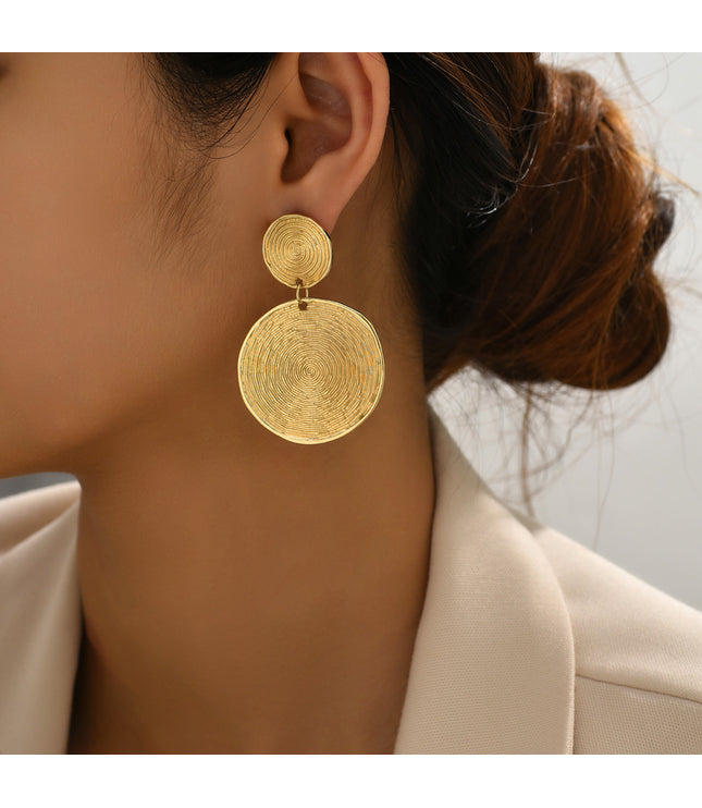 Retro Round Earrings Temperament
