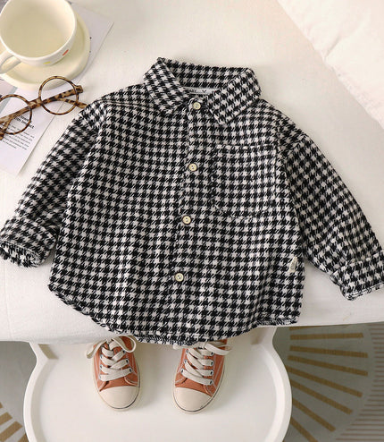 Spring And Autumn Children's Clothing Children's Casual Plaid Shirt