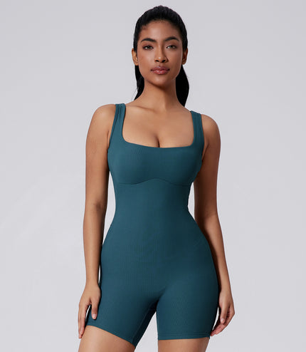European And American Tight Quick-drying Yoga Beauty Back Jumpsuit Yoga Clothes