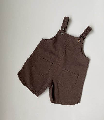 Boys And Girls Retro Artistic Suspender Pants