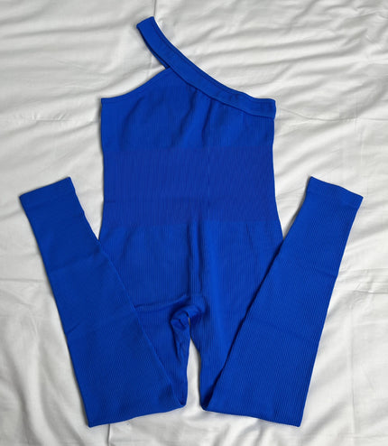New One Shoulder Sports Jumpsuit For Women