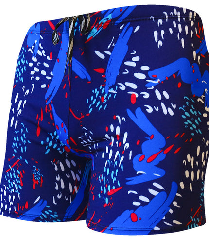 Printed Adult Swimming Trunks Men's Plus Size Boxer Beach Shorts