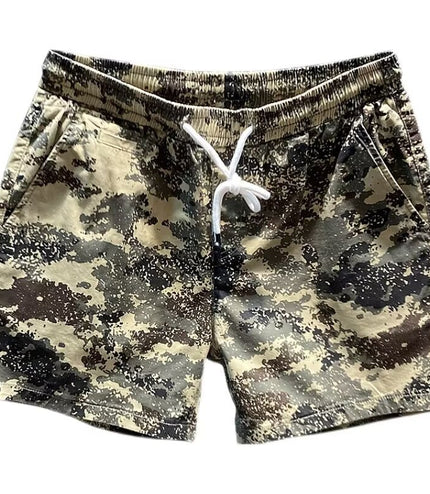 Camouflage Cropped Loose Casual Shorts