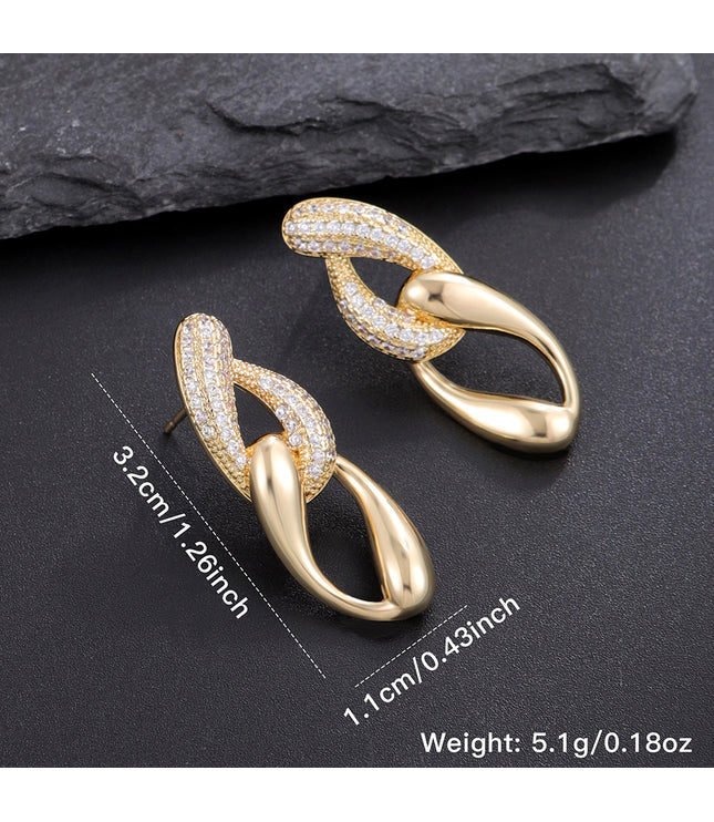 Retro Personality And Minimalism Chain Earrings