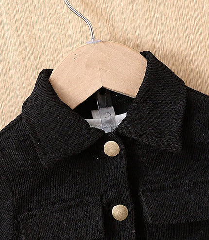 Long Sleeve Solid Color Coat Trousers Suit