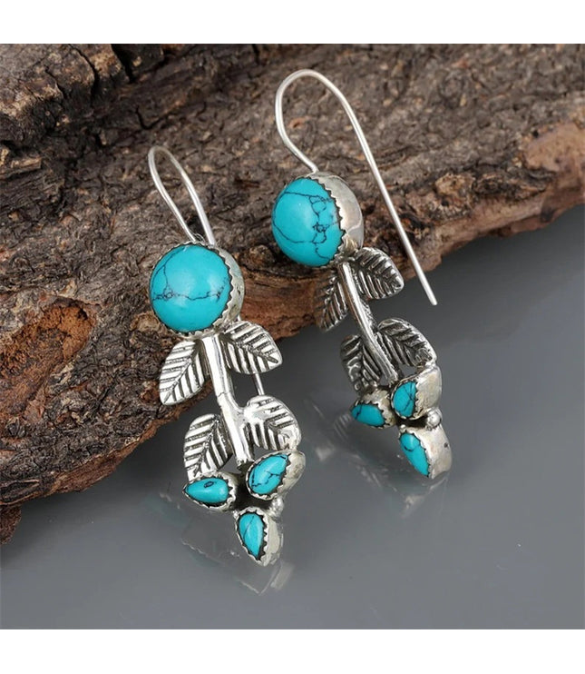 Fashion Turquoise Retro Personalized Earrings
